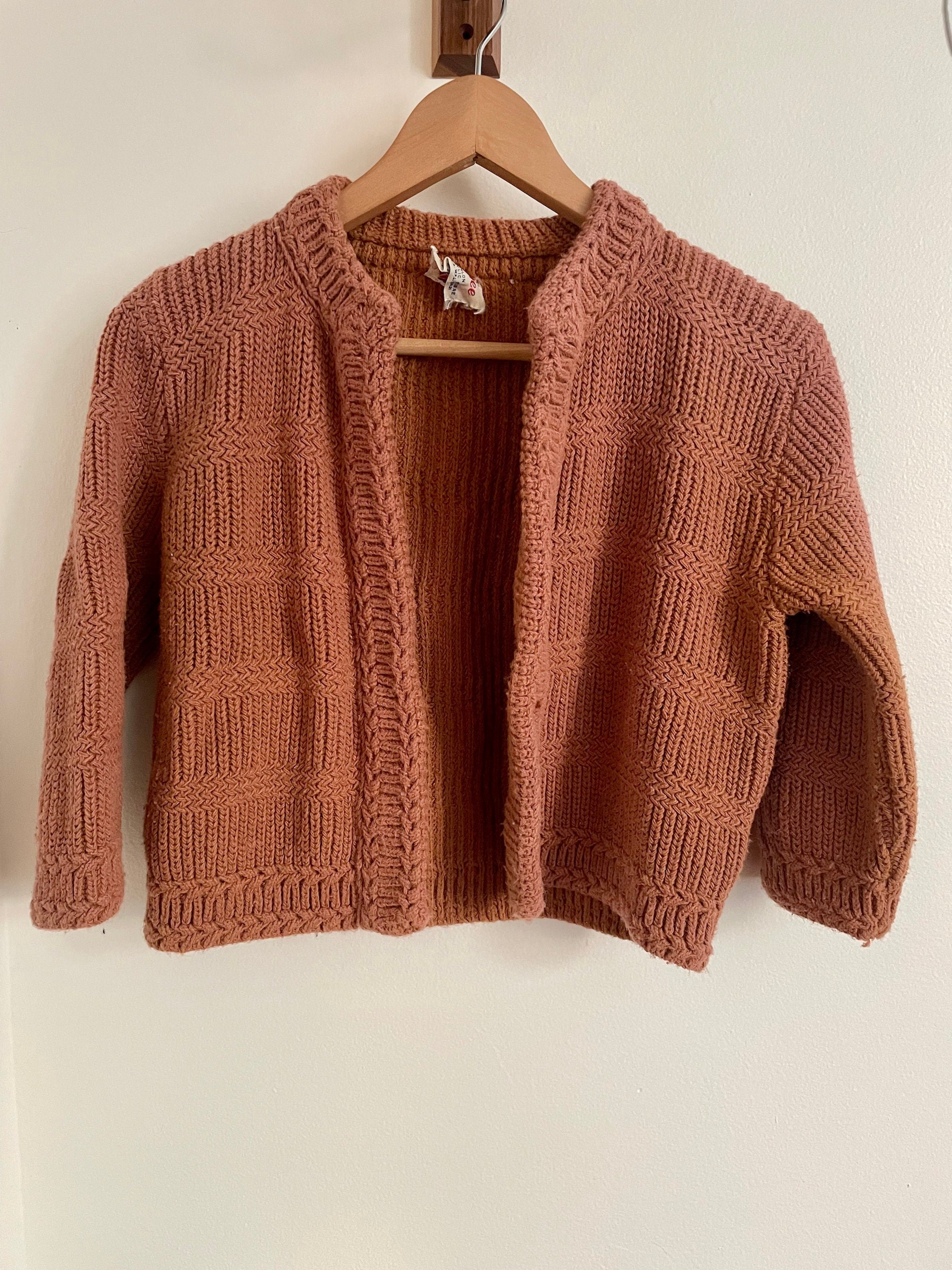 Burnt Orange Cardigan - Etsy
