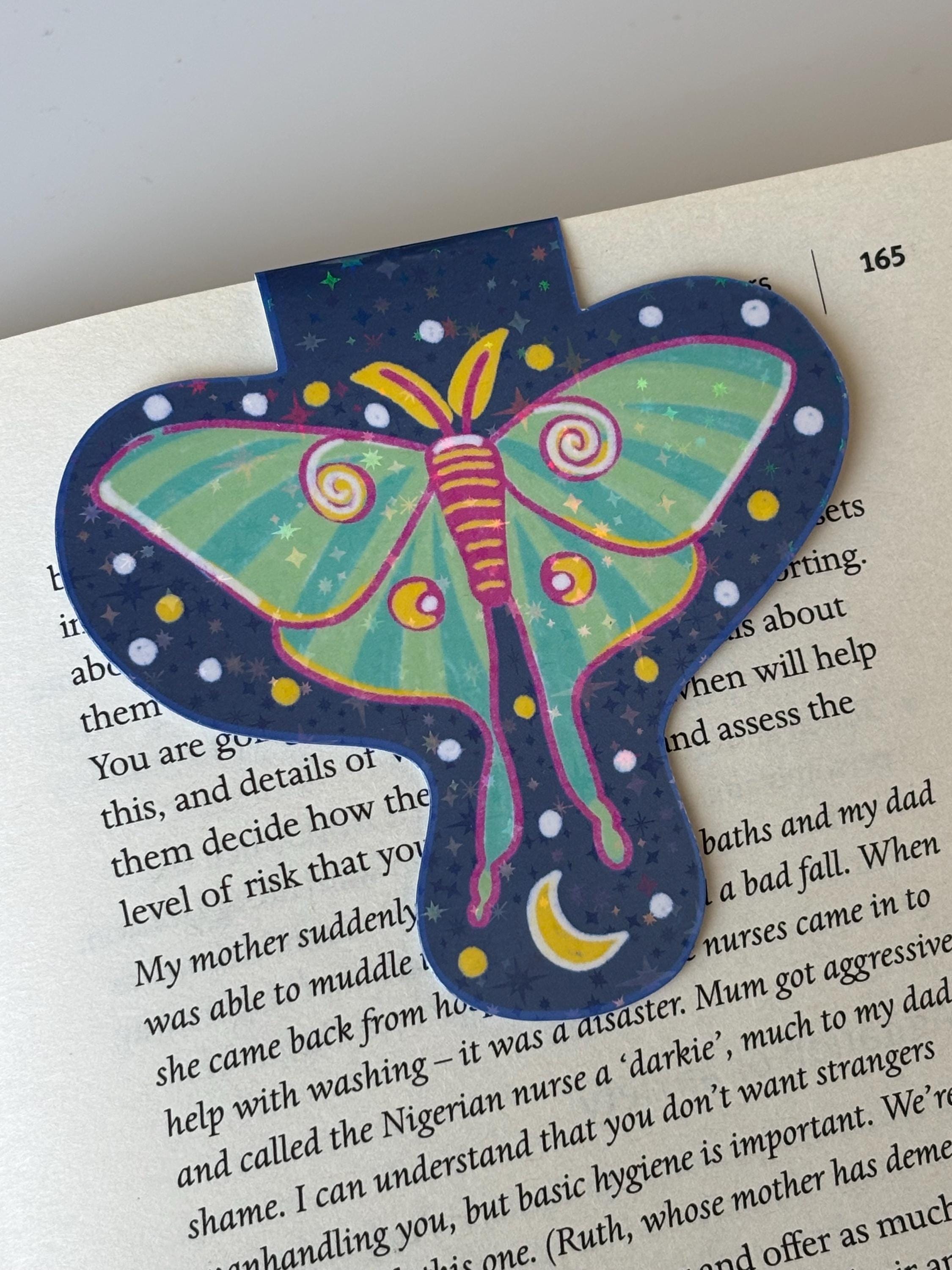 Luna Moth Magnetic Bookmark [handmade] - Etsy