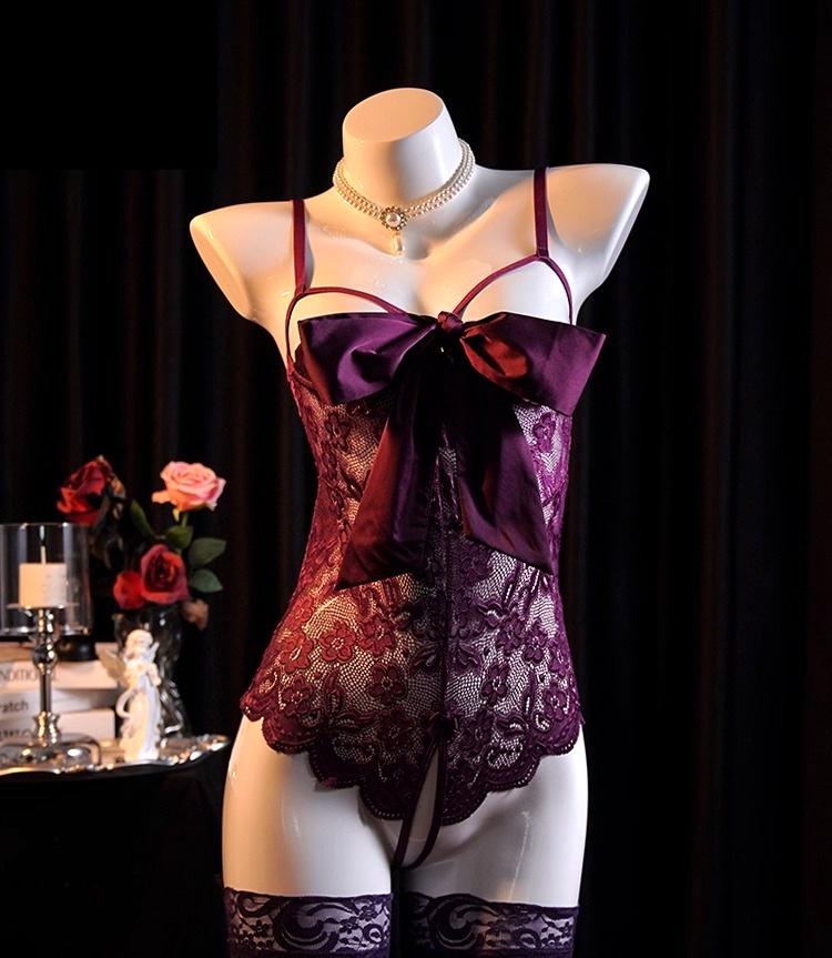 one piece garter belt stockings Sophie Longline Garter Belt – Nette Rose main image 0