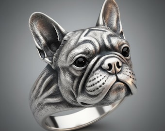 犬の指輪、犬の婚約指輪、フレンチブルドッグの指輪、犬の結婚指輪、犬