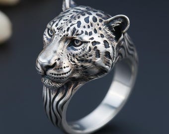 Ciondolo Pantera/Leopardo In Argento 925 - Gioiello Punk Rock - LINSION