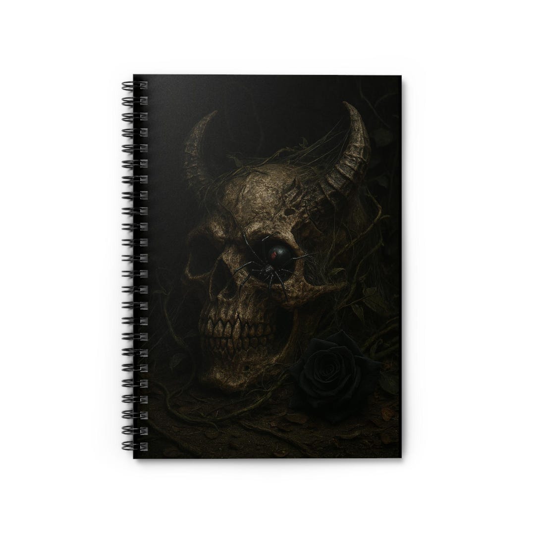 Cryptic Notebook Demonic Spiral Notebook - Etsy