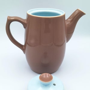 Vintage Langley Pottery Lucerne Coffee Pot | Denby England Stoneware | Mid Century Modern | British Ceramic Teapot | approx. 1L