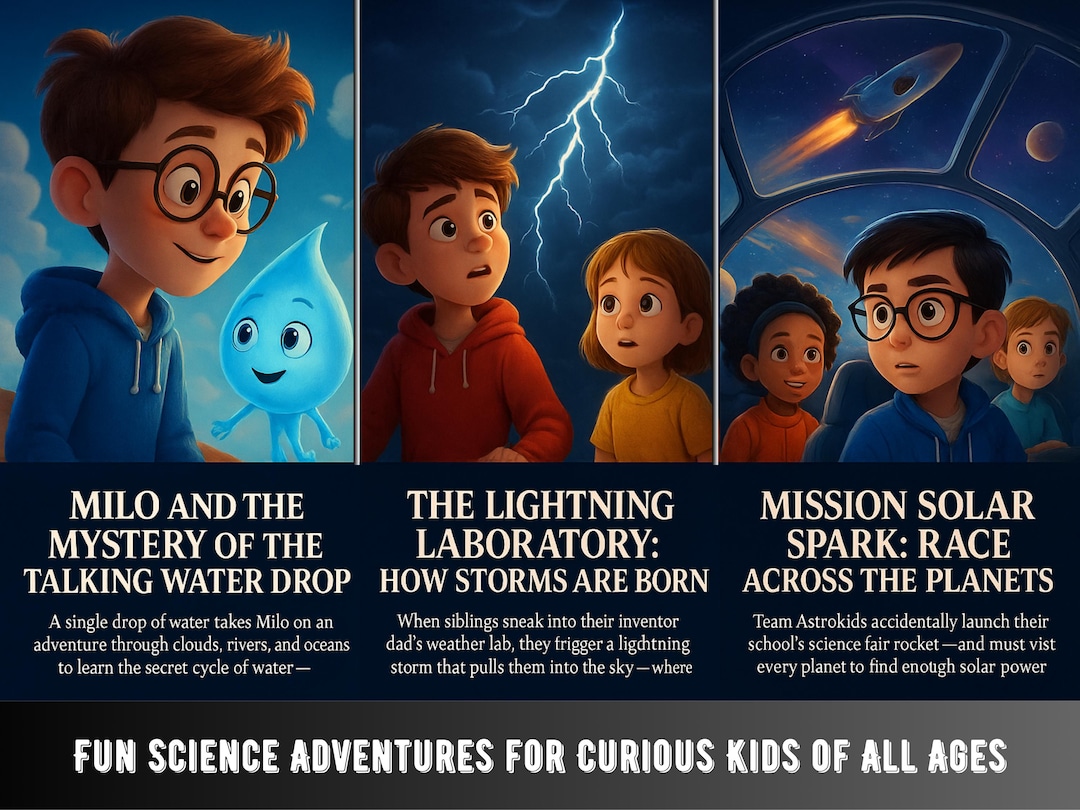 Science Tales Book Kids Science Adventure Book Set of 3 | Fun Educational Stories About ...