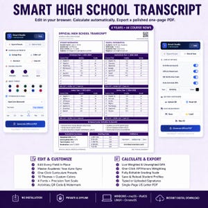 Close-up view of a smartphone showing the mobile-responsive design of the High School Transcript Template. The smart HTML layout automatically adjusts to fit phone screens, allowing parents to update the editable homeschoolers academic record from anywhere. This feature makes it superior to traditional printables home school diploma templates that are difficult to edit on mobile devices.