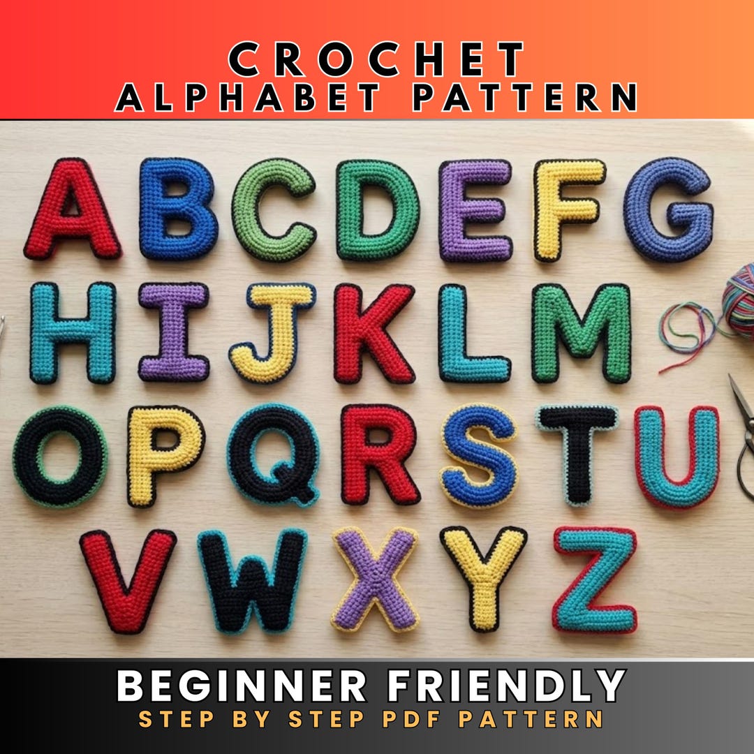 Crochet Alphabet Pattern | Amigurumi Letters Pattern | DIY ABC Crochet ...
