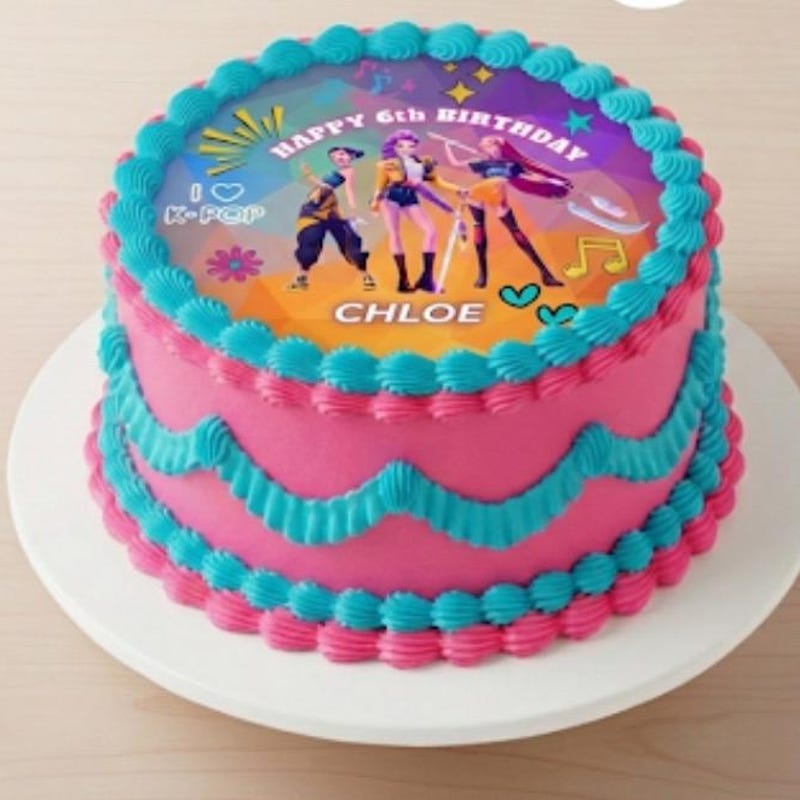 Puple Rumi Cake Rumi Cake Topper Printable - Etsy