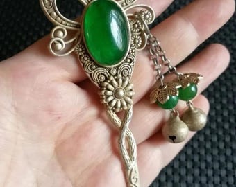 Grade A Green Jade Stone Carved Hairpin s-l400.jpg main image 4