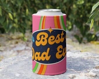 Portabotellas "El mejor papá del mundo", enfriador de latas de cerveza, regalo para el Día del Padre