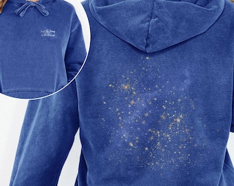 Comfort Colors Hoodie 1567 | Galaxy Hoodie | Oversized Universe Sweatshirt | Cosmic Print | Aesthetic Space Sweater | Star Lover Gift