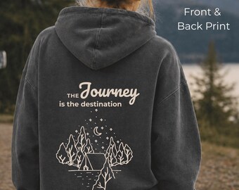 Sudadera con capucha de parque nacional, sudadera con capucha de bosque, sudadera con capucha de naturaleza, sudadera con capucha de camping, sudadera con capucha de aventura al aire libre, sudadera con capucha de senderismo de montaña, colores cómodos