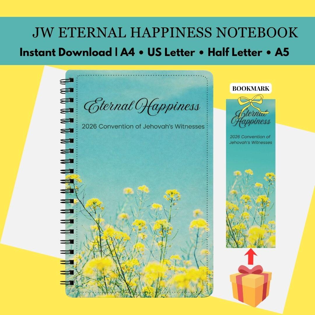 JW Eternal Happiness Notebook | 3-day Convention Printable PDF (digital ...