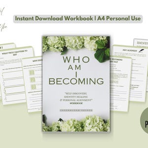 Selbstfindung Workbook PDF | Identität Journal | Arbeitsbuch für persönliches Wachstum | Geführte Reflexion fordert auf | Digitaler Download