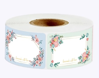 50/100/250PCS Flowers Name Lables Sunflowers Packaging Sticker Roll Date Stickers Refrigerator Freezer Food Storage Small, Stickers, Gift