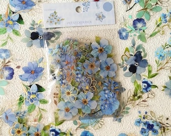 40 PCS Vintage Floral Plant Stickers, Botanical Decorative Labels for Journals, Diaries, Scrapbooking and Book Decoration