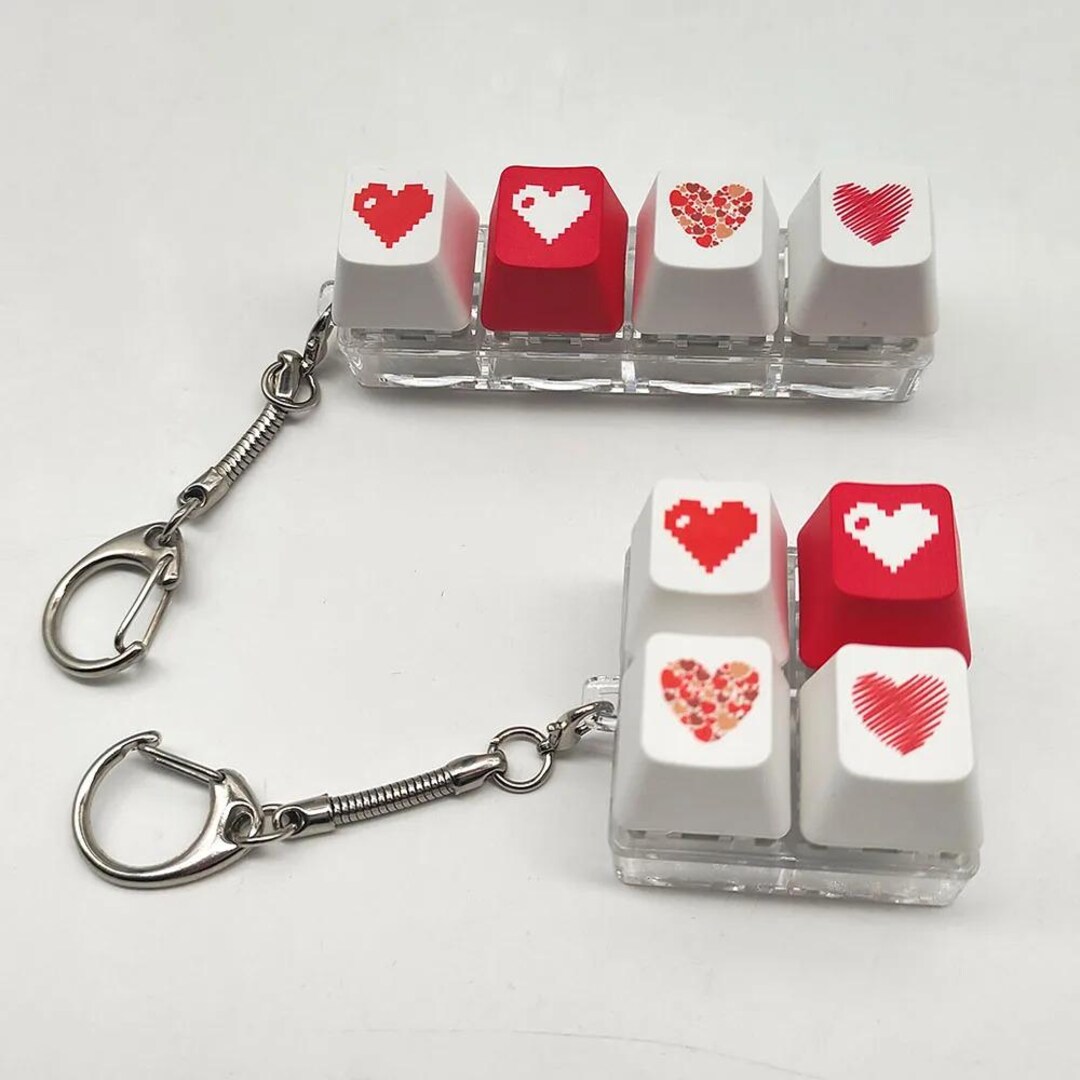 1pc Mechanical Keyboard Keychain – Finger Piano Decompression Toy, Fun ...