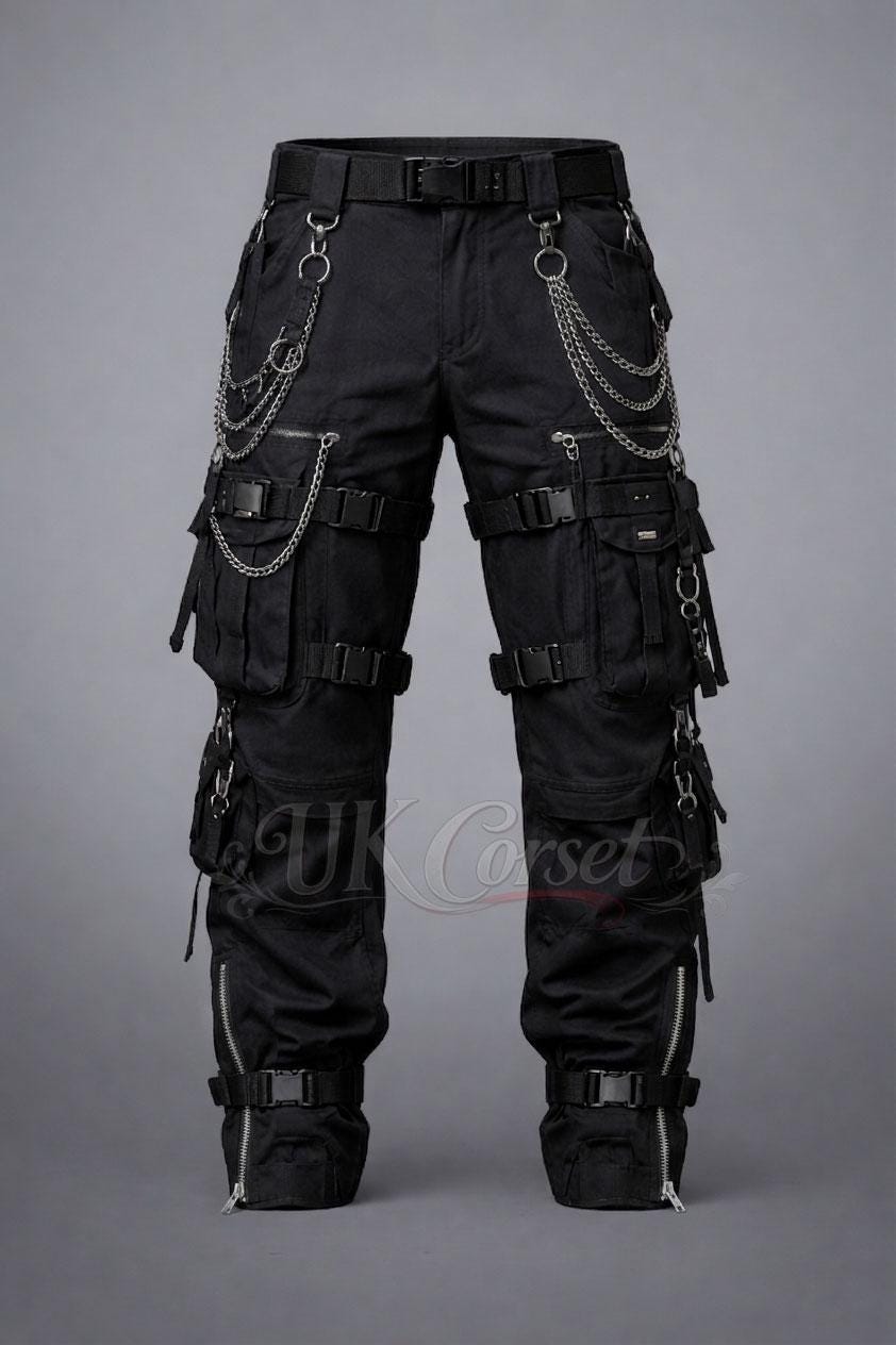 Straps Cargo Pants - Etsy