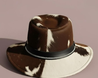 Cowboyhoed van rundleer: handgemaakt steampunkcadeau voor mannen en vrouwen