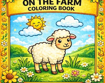 Farm Animal Coloring Book for Toddlers | 30 Printable Pages (PDF)