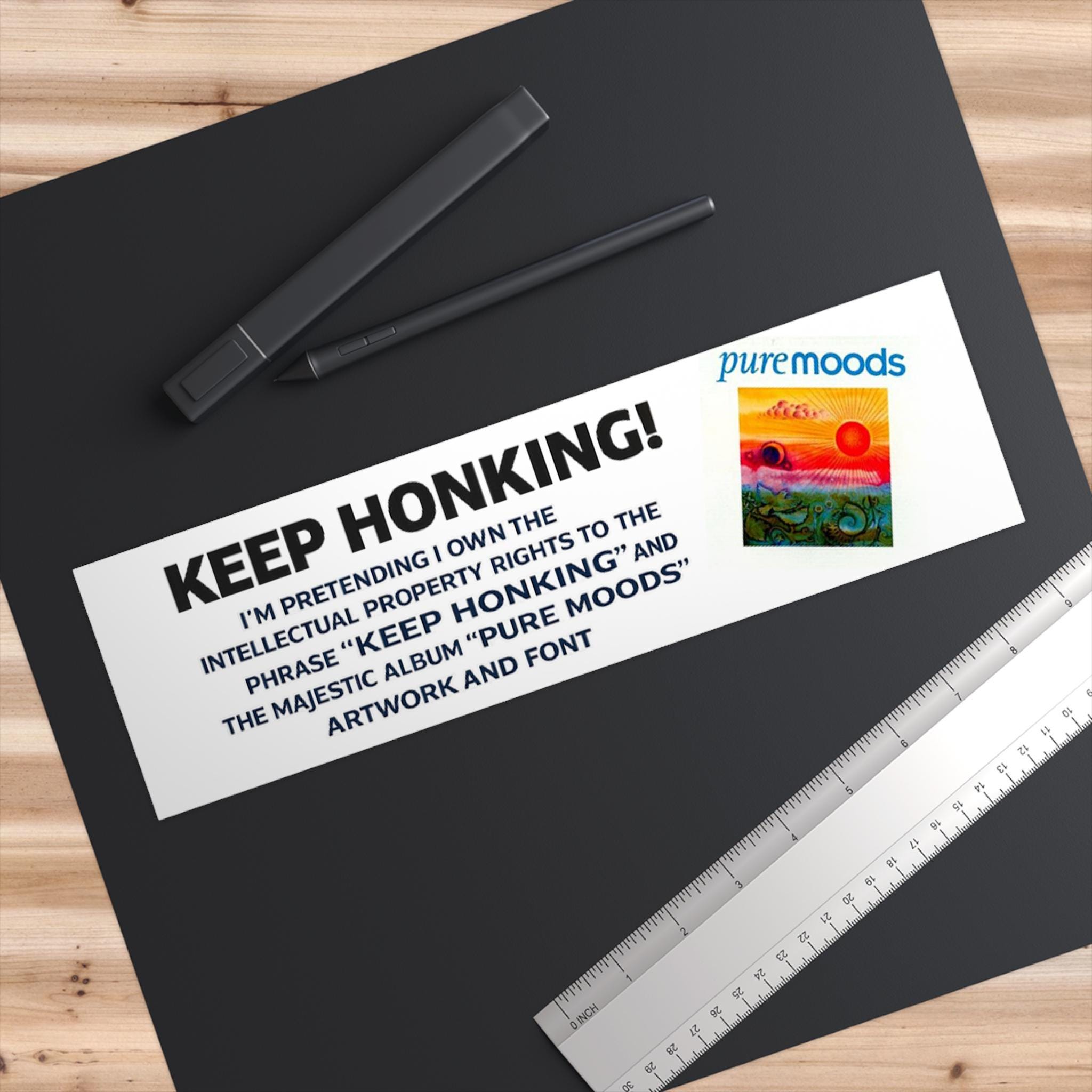 Sybau Window Sticker SYBAU Inspired Keep Honking Bumper Sticker | Unhinged Rude Bumper ...
