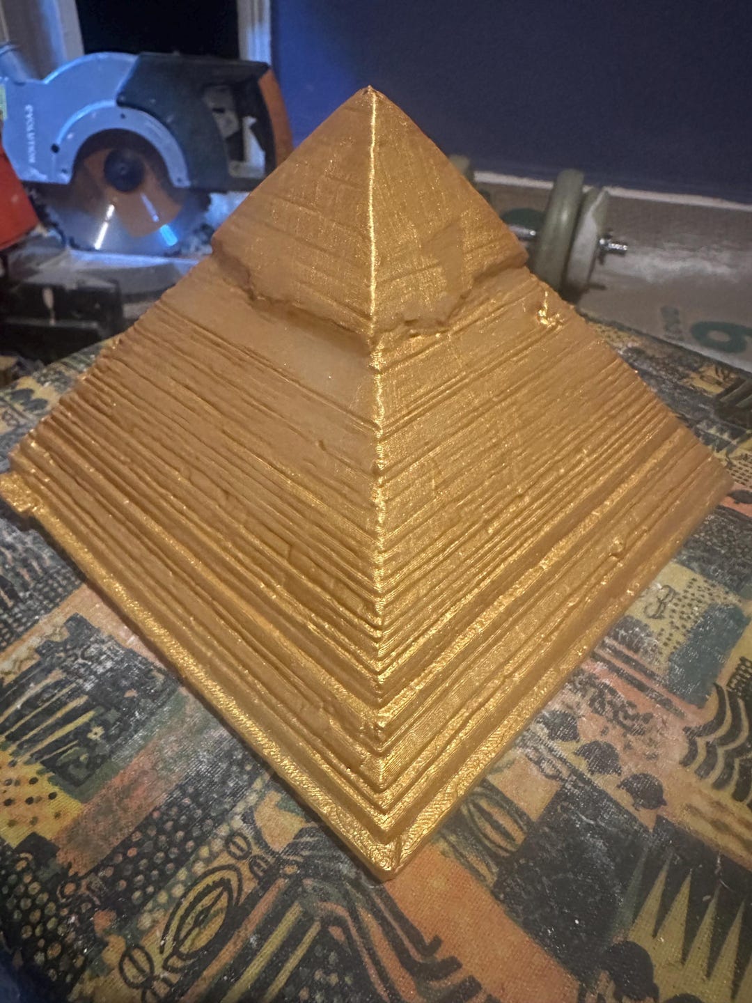 3d Printed Pyramid of Giza Gold Painted - Etsy