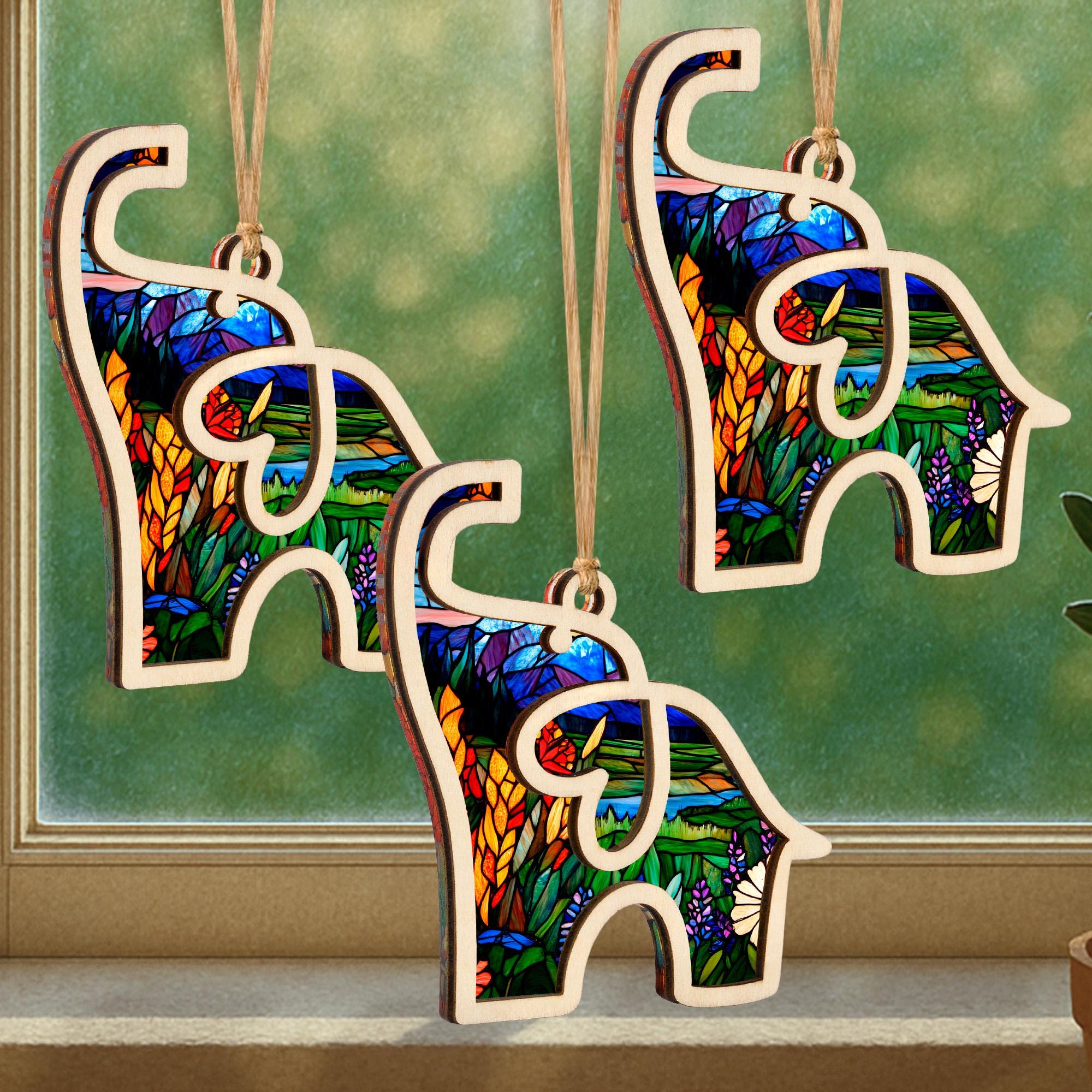 thumbnail image 2 of Handcrafted Wood Elephant Wall Art - Unique 3D Carving, Rustic Home Decor, Meaningful Housewarming Gift 2 of 3