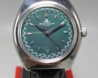 Orologio da uomo vintage Jaeger-LeCoultre a carica manuale con 17 rubini, prodotto in Svizzera