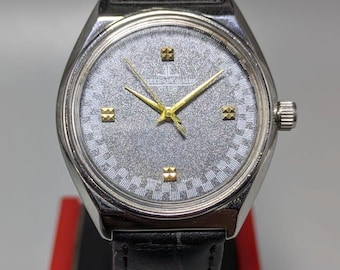 Orologio da uomo vintage Jaeger-LeCoultre a carica manuale con 17 rubini, prodotto in Svizzera