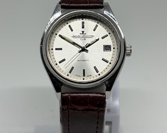 Vintage Jaeger-LeCoultre Silver Dial with Date Indicator Automatic Movement Men's Wrist Watch Swiss made