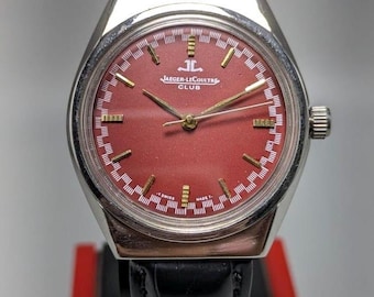 Orologio da uomo vintage Jaeger-LeCoultre a carica manuale con 17 rubini, prodotto in Svizzera