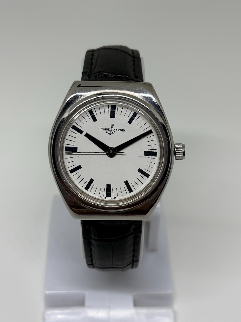 Vintage Ulysse Nardin 17 Jewels Manual Winding Swiss Made Men's Wristwatch White Dial image 1