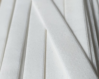Bretelles de soutien-gorge blanches mates, élastiques et fermes de 13 mm (1/2 po.) - Matières premières issues de sources durables, idéales pour la fabrication de soutiens-gorge et la lingerie