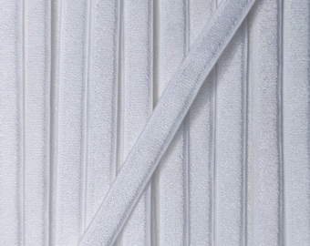 Elastique de soutien-gorge 7 mm (5/16 po.) teintant en blanc - Matières premières provenant de sources durables, idéales pour la fabrication de soutiens-gorge et la lingerie