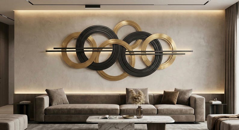 Abstract Circle Metal Wall Art SVG DXF | CNC Laser Cut File (digital ...