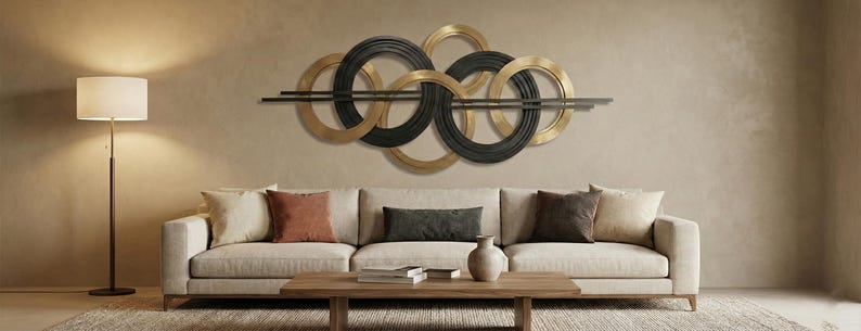 Abstract Circle Metal Wall Art SVG DXF | CNC Laser Cut File (digital ...