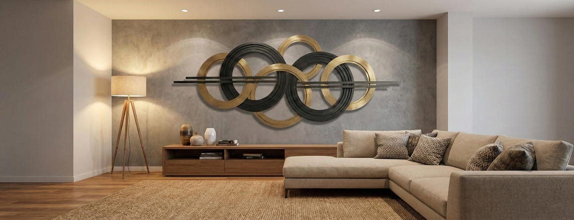 Abstract Circle Metal Wall Art SVG DXF | CNC Laser Cut File (digital ...