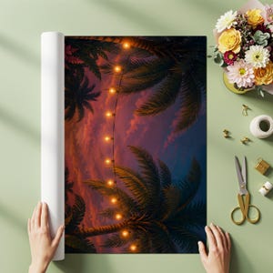 Quadro decorativo de Halloween tropical para parede, pôster de festa na piscina com fantasmas, decoração de gato flamingo. imagem 5