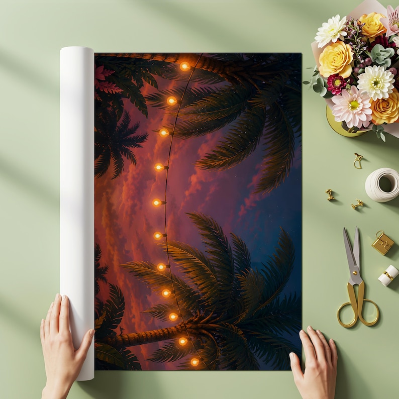 Quadro decorativo de Halloween tropical para parede, pôster de festa na piscina com fantasmas, decoração de gato flamingo. imagem 5