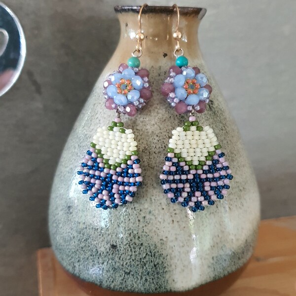 H A P P Y_H O L I D A Y S - beaded earrings