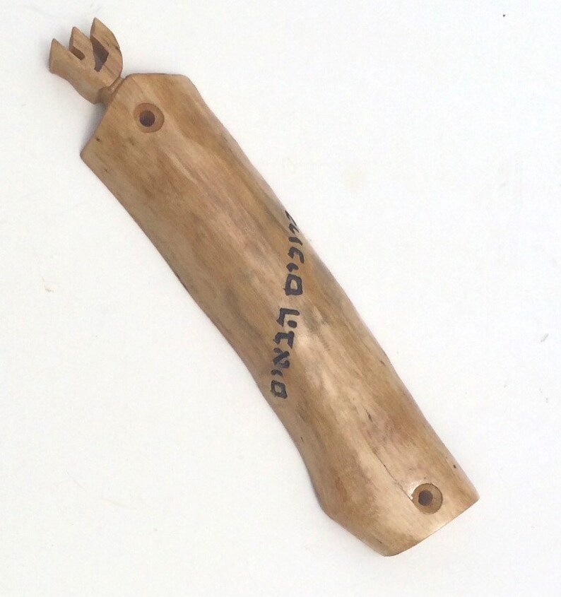 Wooden Mezuzah Olive wood large Mezuzah case Shma Israel Etsy