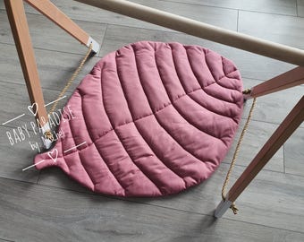 Tappetino da gioco per neonati a forma di foglia / Tappetino da attività in cotone per il tempo sulla pancia / Decorazioni per la cameretta dei bambini / Tappeti botanici / Neonati