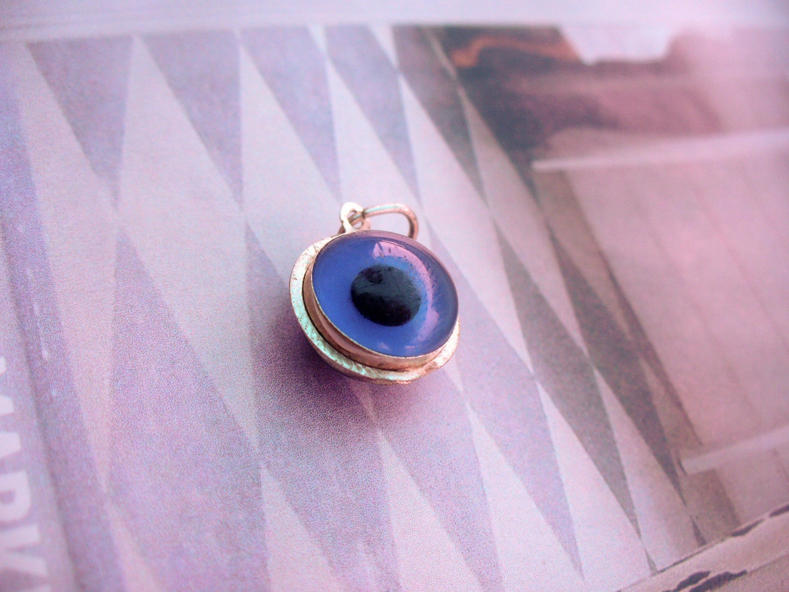 Vintage Greek Evil Eye Charm Pendant Free Shipping Etsy