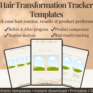 Before & After Skincare Results Templates | Skin Progress Tracker | Digital Download