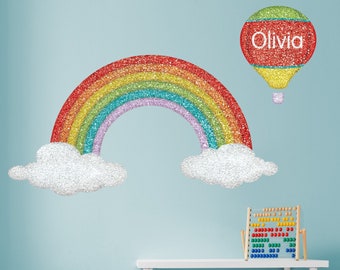 Rainbow Wall Sticker Decal Wall Mural for Girls Room