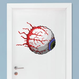 Terraria Eye of Cthulhu Wall Decal - Terraria Gift Idea - Terraria Sticker - Gaming Backdrop - Terraria Birthday Party  (#1304)