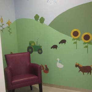 Farm Wall Stickers Decals for Kids Room & Nursery JUMBO SET image 9