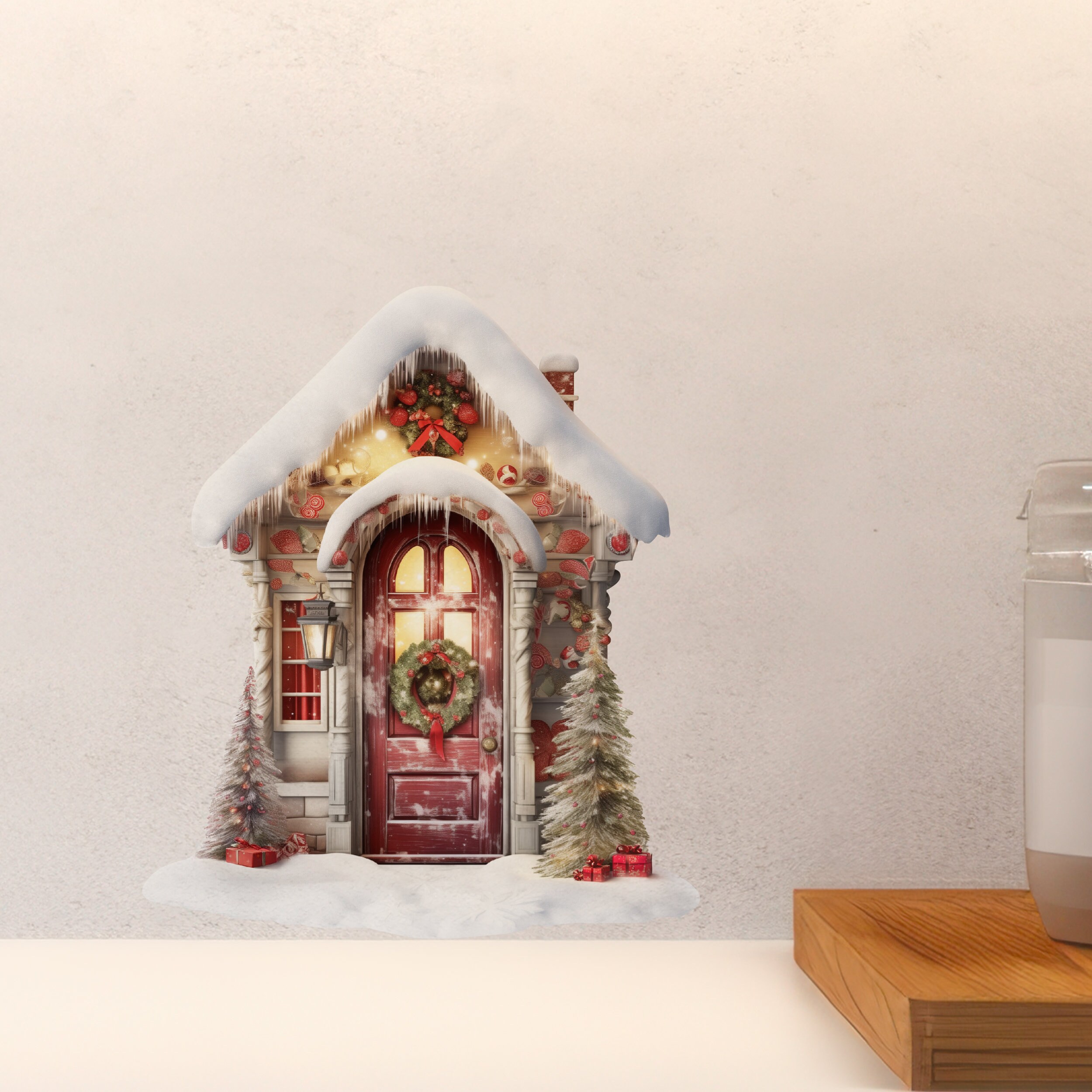 Holiday Welcome Fairy Door Decal - Etsy