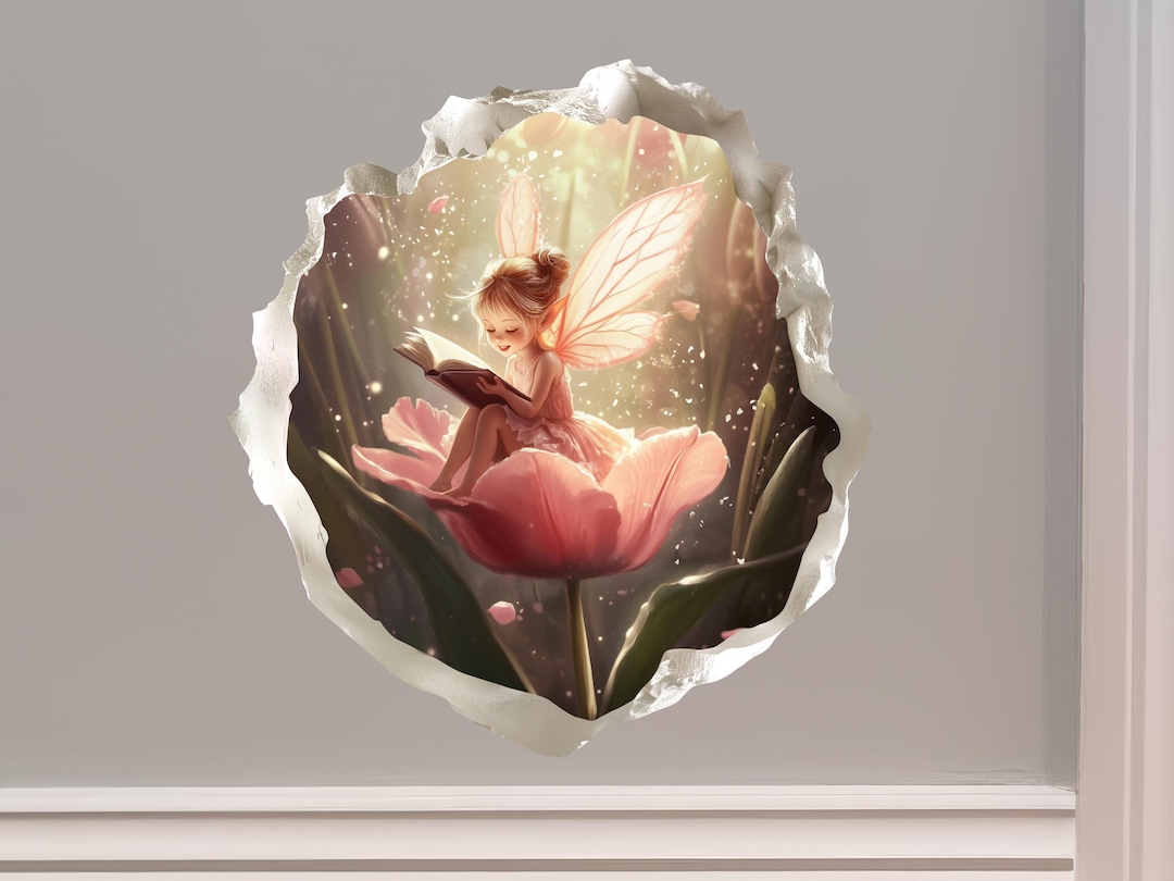 Reading Tulip Fairy Portal Decal - Etsy