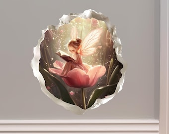 Reading Tulip Fairy Portal Decal