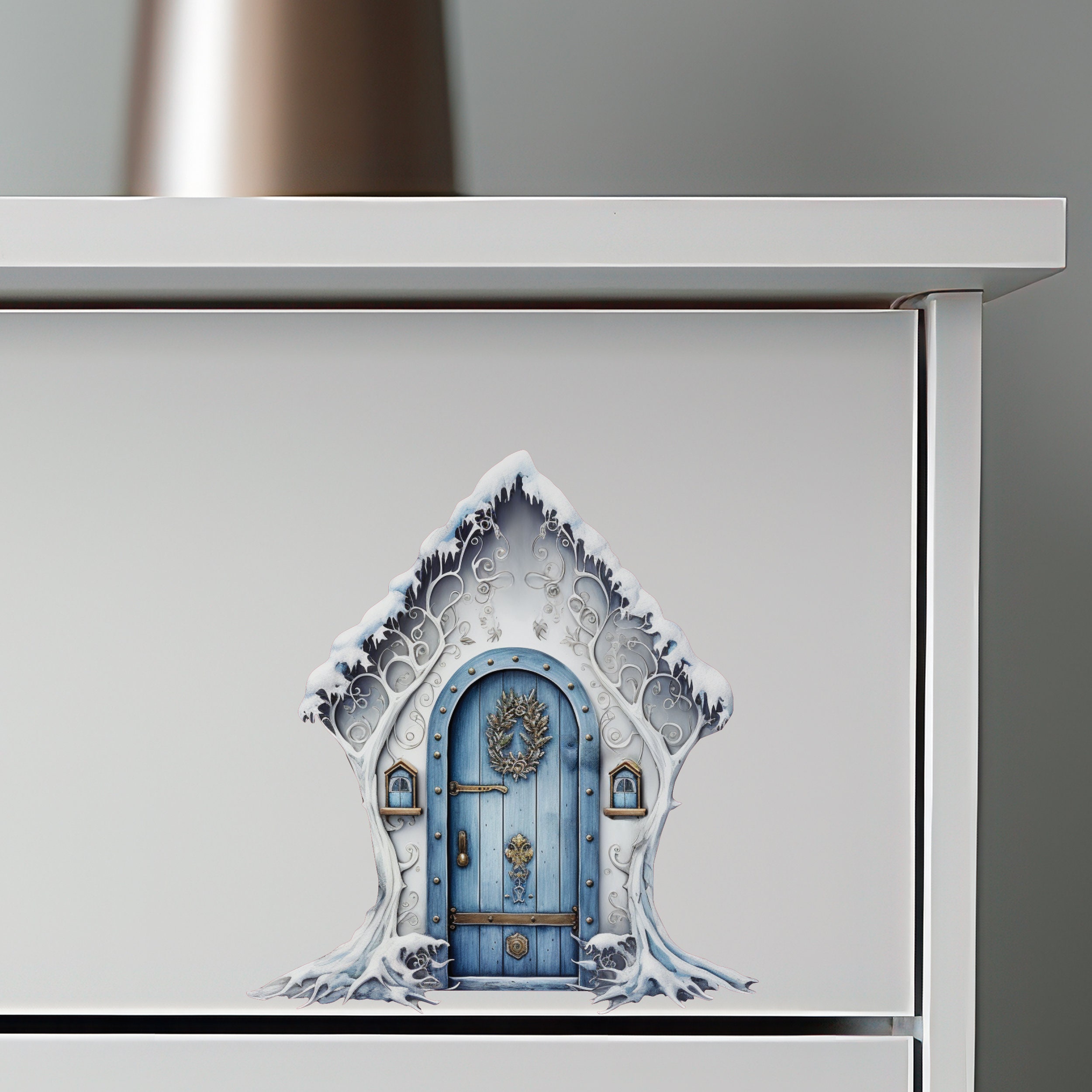 Winter Wonderland Fairy Door Decal - Etsy
